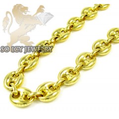 14k Yellow Gold Gucci Link Chain 18 Inches 8.5mm