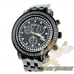 Mens Joe Rodeo Black Stainless Steel Tyler Diamond Watch 2.00ct Jty15