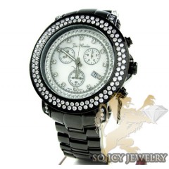 Mens joe rodeo black stainless steel junior diamond watch 4.75ct jju81