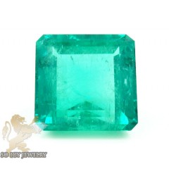 Gia 22.41ct Octagonal Green Natural Emerald