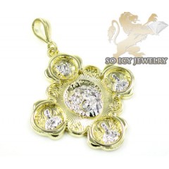 14k Yellow Gold Fancy Cross