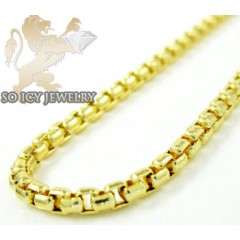 14k Yellow Gold Box Link Chain 16-30 Inch 2mm