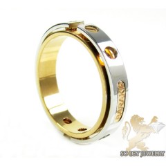 Mens Baraka 18k White & Rose Gold Ring