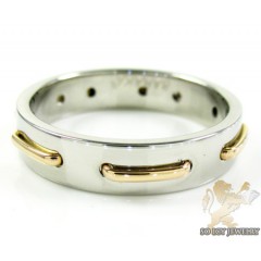 Mens Baraka 18k Rose Gold & White Stainless Steel