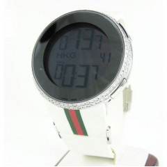 Mens diamond igucci digital grammy edition watch 2.00ct