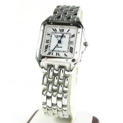 Ladies 14k White Gold Geneve Automatic Watch 