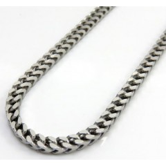 925 White Sterling Silver Solid Franco Chain 18-26 Inches 2.5mm