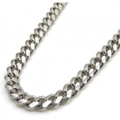 925 Sterling Silver Miami Link Chain 20-26 Inches 3.50mm