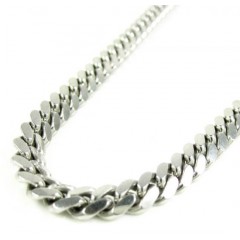 925 Sterling Silver Miami Link Chain 20-26 Inches 5mm