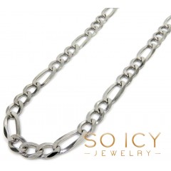 925 Sterling Silver Figaro Link Chain 18-24 Inch 5mm