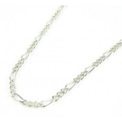 925 Sterling Silver Figaro Link Chain 20-26 Inch 2.10mm