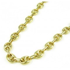 14k Yellow Gold Gucci Link Chain 30 Inch 6.30mm 