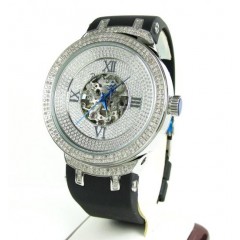 Joe Rodeo Master White Automatic Diamond Watch Jjm71 2.20ct