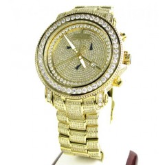 Joe Rodeo Junior Fully Iced Out Yellow Watch Jju82 17.25ct