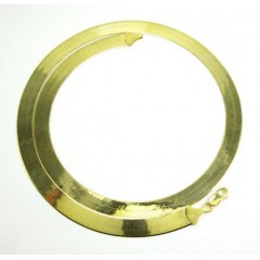 10k Yellow Gold Herringbone Chain 22 Inch 9.65mm