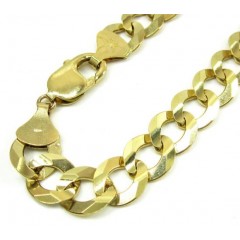 10k Yellow Gold Cuban Bracelet 9 Inch 11.50mm 