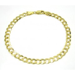 10k Yellow Gold Solid Cuban Bracelet 8.50 Inch 5.75mm 