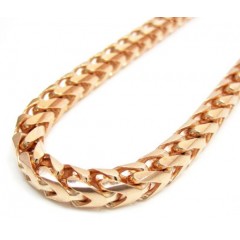 10k Rose Gold Franco Chain 40 Inch 5.5mm