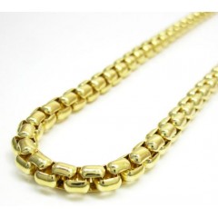 14k Yellow Gold Italian Box Chain 20-30 Inch 5mm