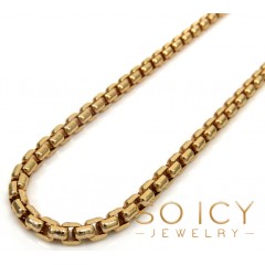 14k Rose Gold Box Link Chain 16-30 Inch 3.5mm