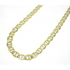 10k Yellow Gold Solid Diamond Cut Mariner Link Chain 20-36 Inch 5.2mm