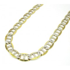 10k Yellow Gold Solid Diamond Cut Mariner Link Chain 20-26â 6mm