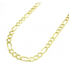 10k Yellow Gold Solid Figaro Link Chain 16-24 Inch 3.7mm