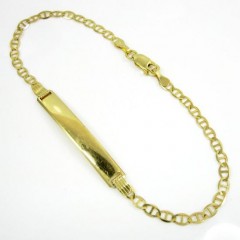 10k Yellow Gold Mariner Id Bracelet 8 Inch 3.2mm 