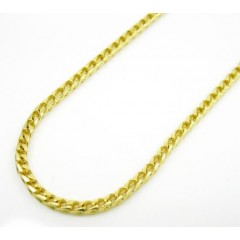 14k Solid Yellow Gold Franco Chain 18-24 Inch 1.5mm