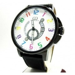 Curtis & Co Black Stainless Steel Big Time Cool White Watch