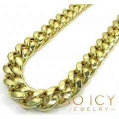 10k Yellow Gold Wide Miami Cuban Chain 13mm 24-34