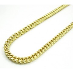 Mens 10k Yellow Gold Franco Chain 18-26 Inch 3mm