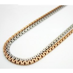 14k Solid Gold Sharp Box Link Chain 16-24 Inch 1.3mm