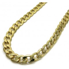 10k Yellow Gold Hollow Cuban Chain 18-26 Inch 5.20mm