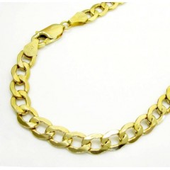 10k Yellow Gold Cuban Bracelet 8.50 Inch 5.2mm 