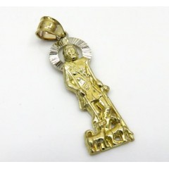 10k Yellow Gold Saint Lazarus Of Bethany Pendant