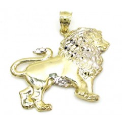 10k Yellow Gold Small Lion Pendant