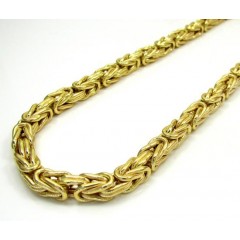 10k Yellow Gold Byzantine Chain 24-30 Inch 5.8mm