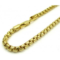 10k Yellow Gold Venetian Box Bracelet 8 Inch 3.5mm