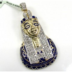 10k Yellow Gold Pharaoh Sphinx Pendant 1.13ct