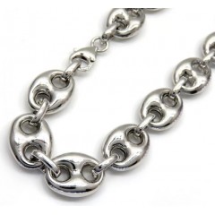 .925 Silver Gucci Puff Bracelet 9 Inch 12mm