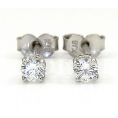 Ladies 18k White Gold Diamond Stud Earrings 0.32ct