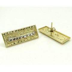 10k Yellow Gold Two Tone Jesus Apostles Last Supper Earrings