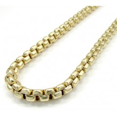 14k Yellow Gold Italian Super Xl Box Chain 24-30 Inch 6.8mm