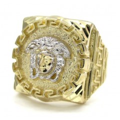 10k Yellow Gold Medusa Ring 8 Gram