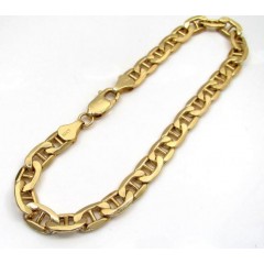 10k Yellow Gold Mariner Bracelet 8.50 Inch 6.20mm