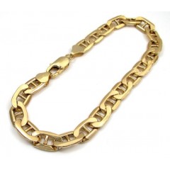 10k Yellow Gold Mariner Bracelet 9.00 Inch 7.80mm