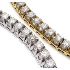 14k Gold Triple Set Diamond Tennis Bracelet 8 Inch 11.97ct