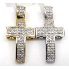 10k Gold Diamond Mini Cross 0.16ct
