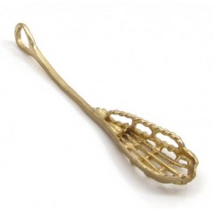 14k Yellow Gold Lacrosse Stick Pendant